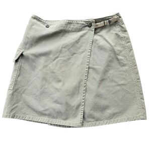 Vintage Polo Jeans Co. Ralph Lauren Women's  Army‎ Green Wrap Skirt 4 #1187